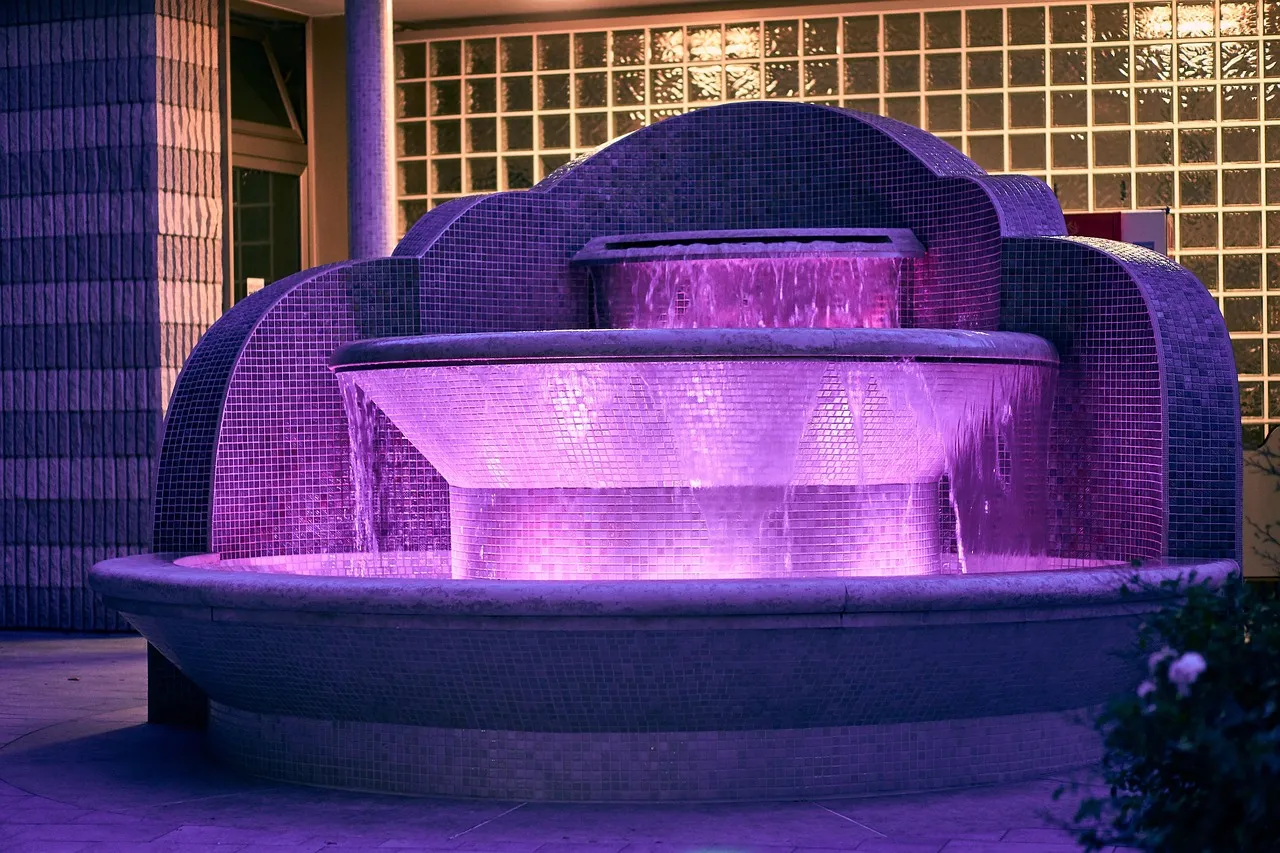 pool waterfall