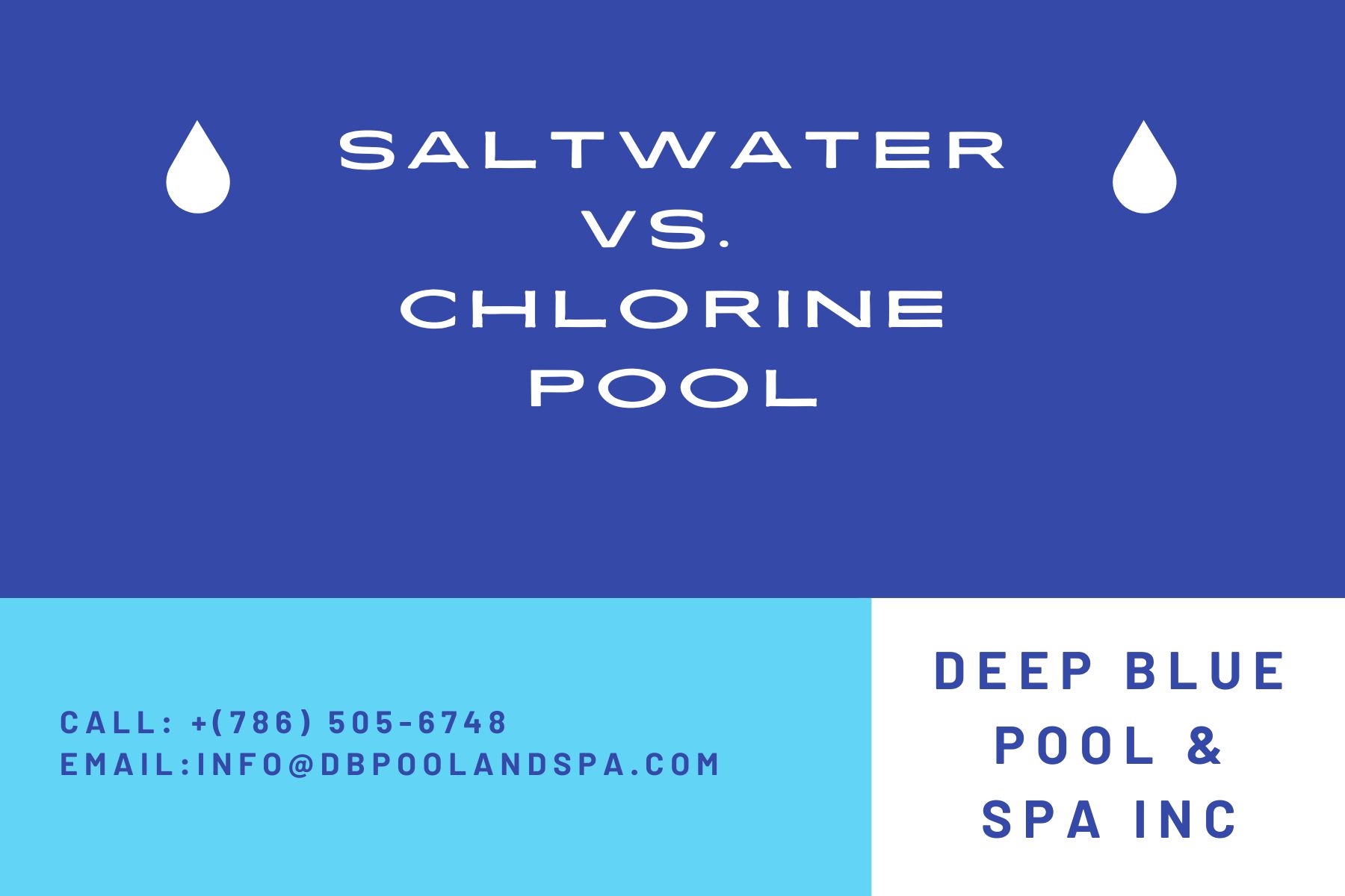 Saltwater vs Chlorine Pool By Deep Blue Pool And Spa