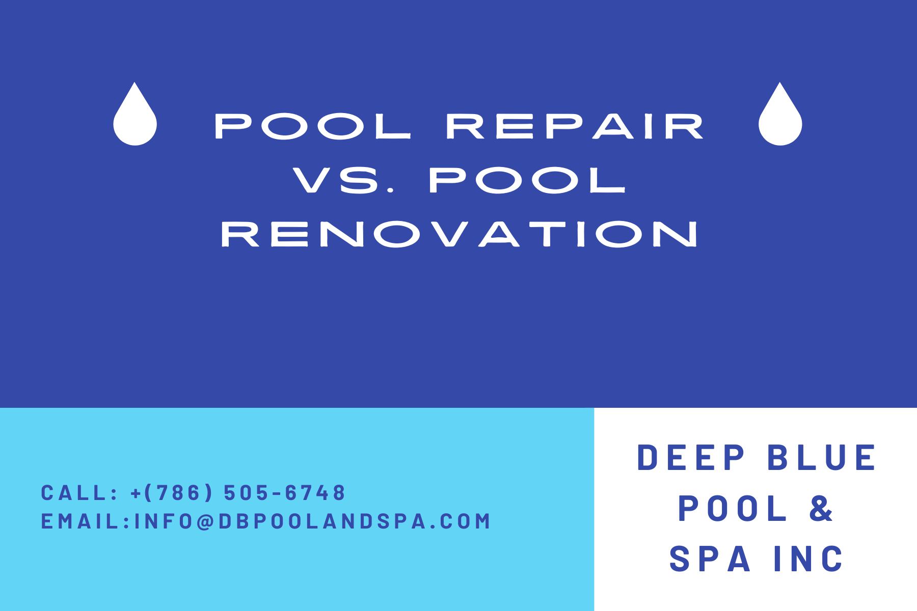 Pool Repair vs. Pool Renovation