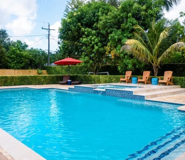 New Pool created by DB pool and spa Inc in Miami