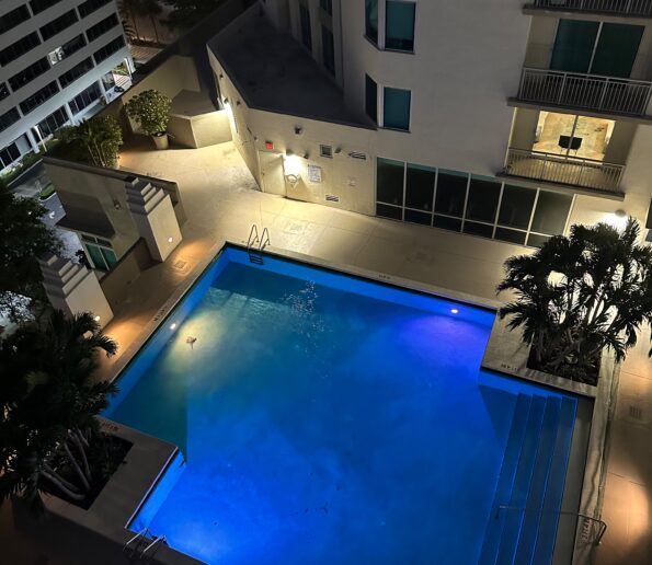commercial pool renovation created by DB pool and spa Inc in Miami