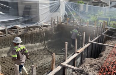 on going construction in florida with db pool and spa inc