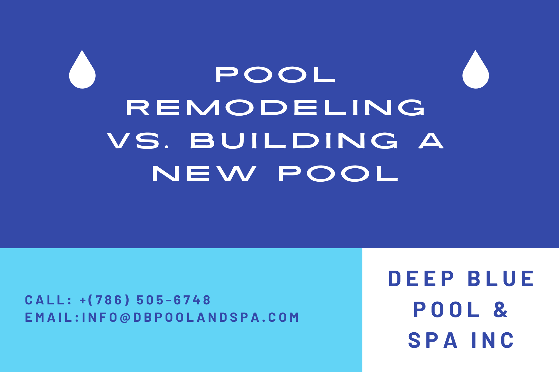 Pool Remodeling vs. Building a New Pool