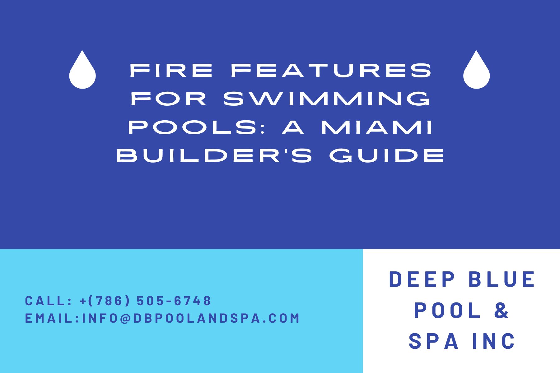 fire features for swimming pool