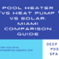 Pool Heater vs Heat Pump vs Solar Miami Comparison 85x85