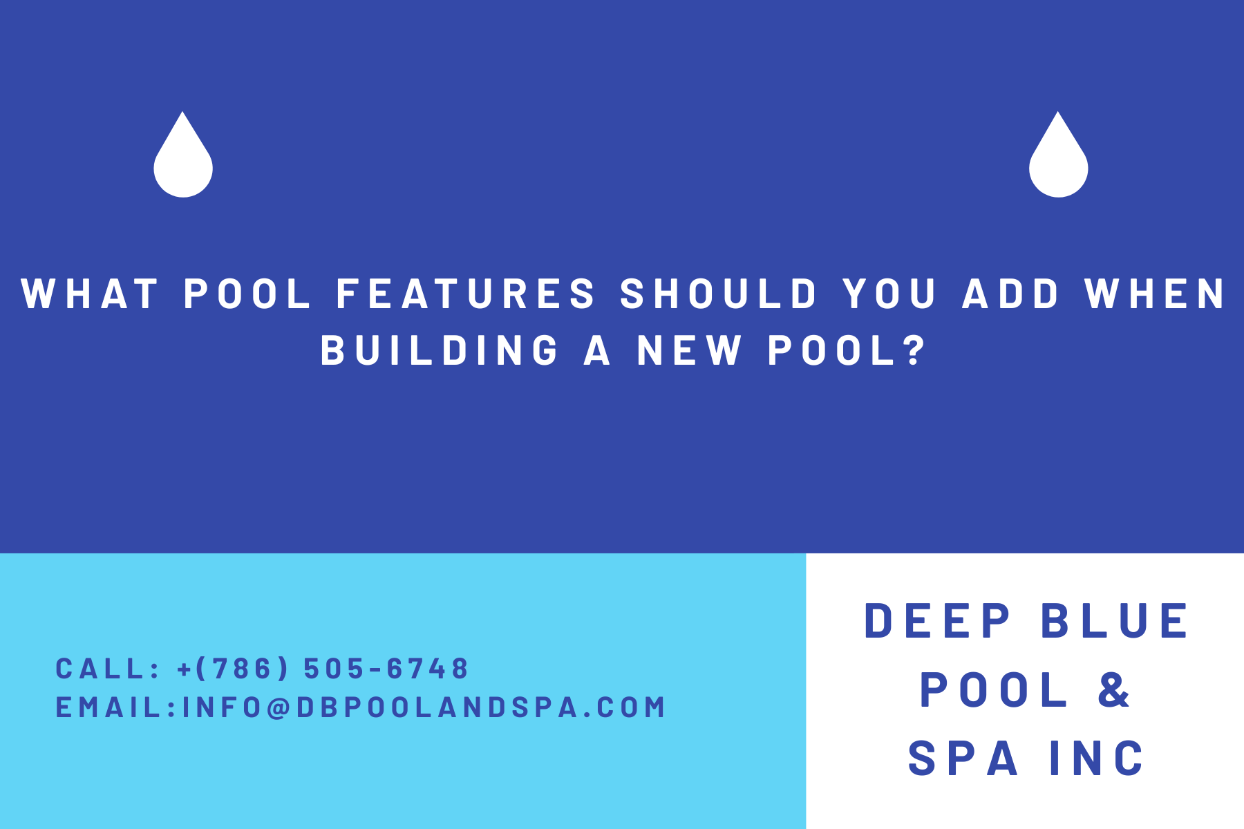 What Pool Features Should You Add When Building a New Pool?