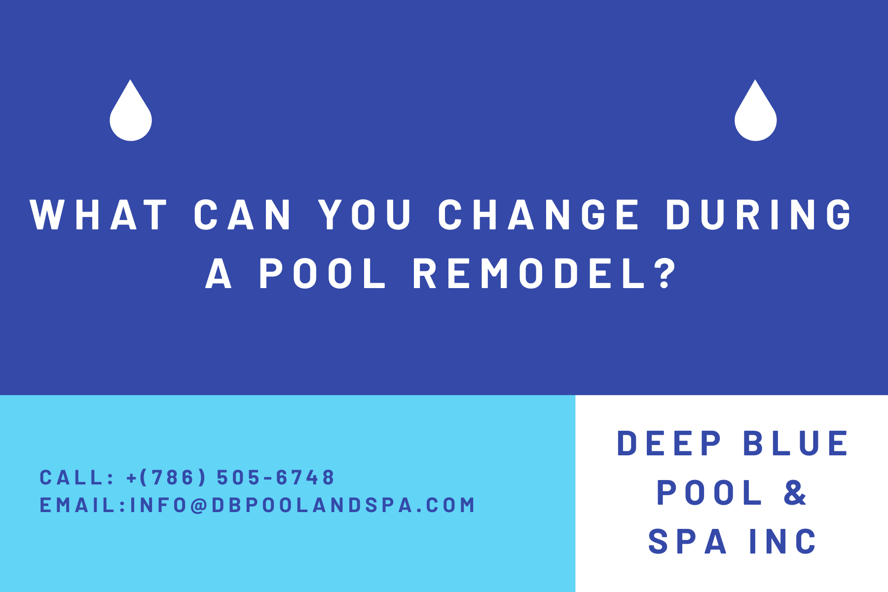 What Can You Change During a Pool Remodel?
