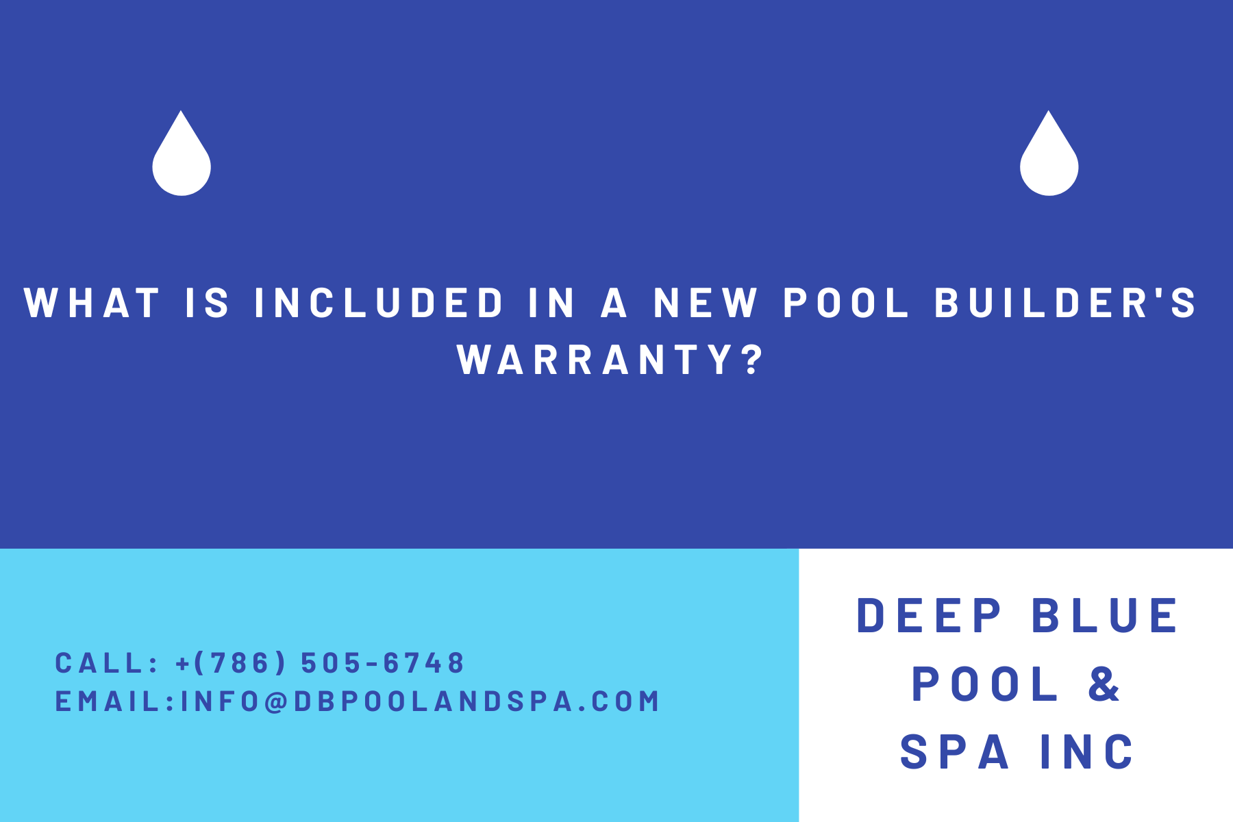 What Is Included in a New Pool Builder's Warranty?