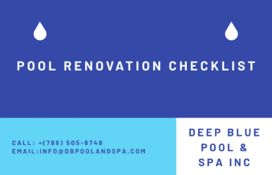 Pool Renovation Checklist