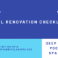 Pool Renovation Checklist