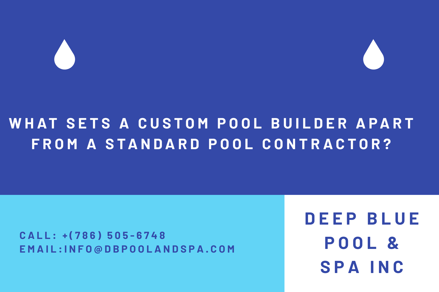 What Sets a Custom Pool Builder Apart From a Standard Pool Contractor?