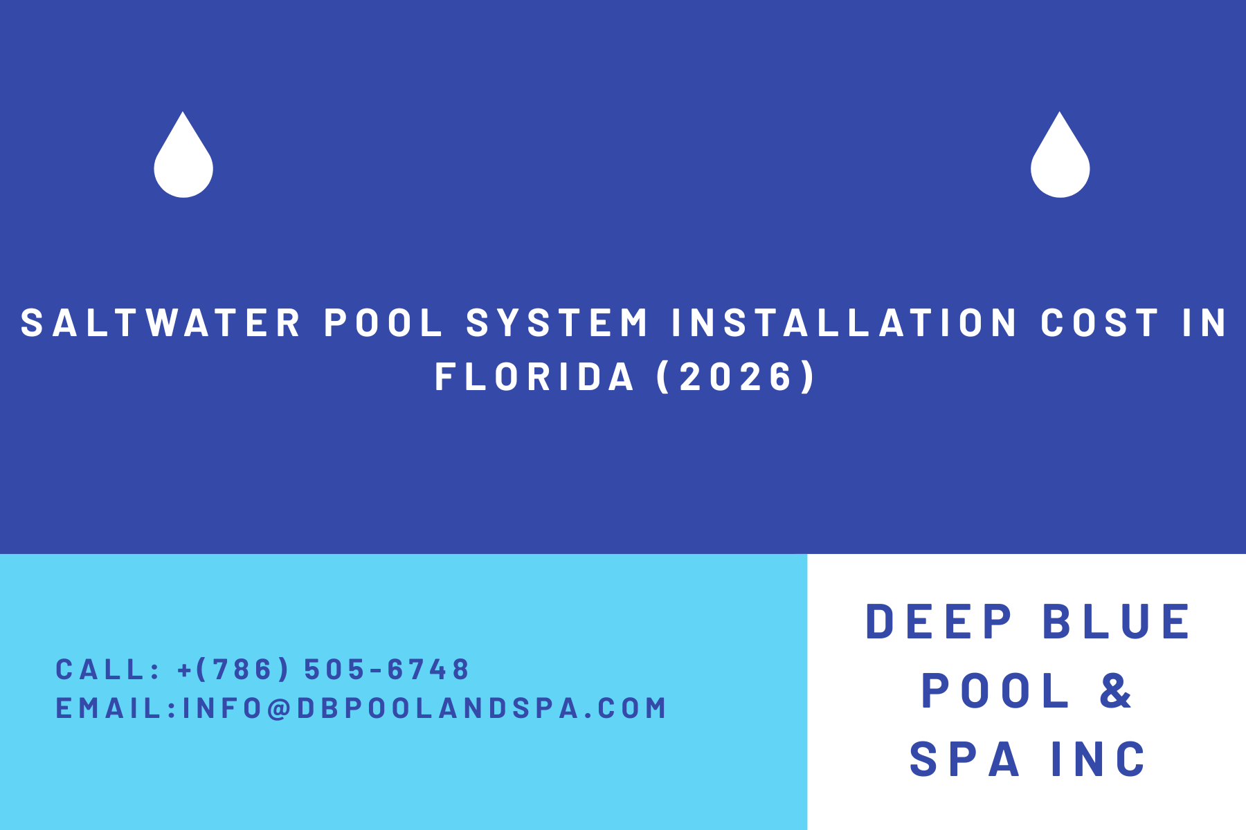 Saltwater Pool System Installation Cost in Florida (2026)